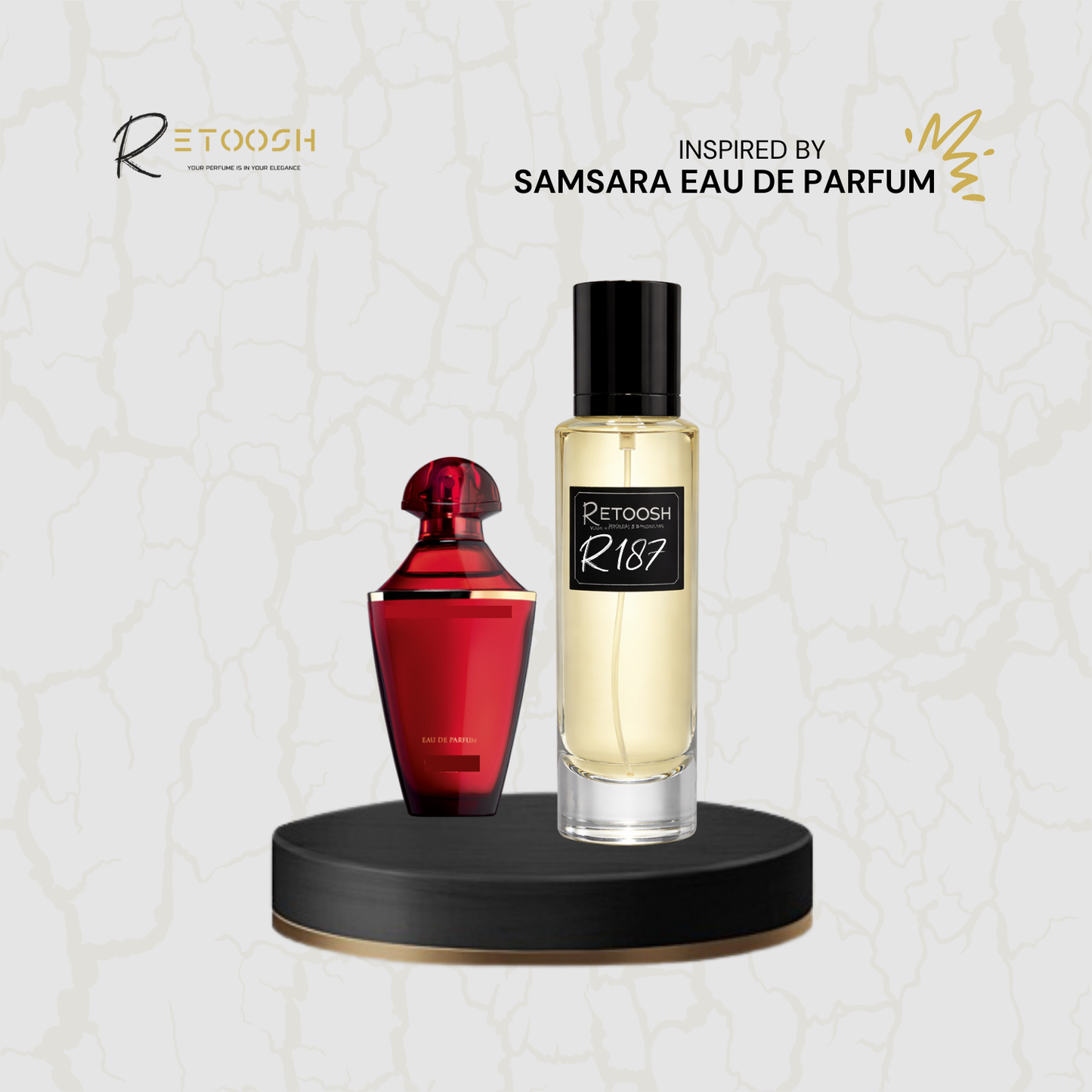 R187 - Whispers of Velvet | Oriental Woody Fragrance for Women | 50mL - Retoosh Perfumes