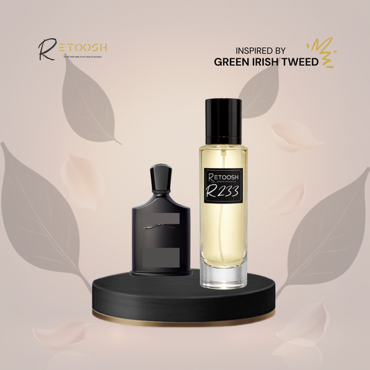 R233 | Woody Iris Elegance Fragrance – A Velvet Blend of Lemon Verbena & Amber | 50mL - Retoosh Perfumes