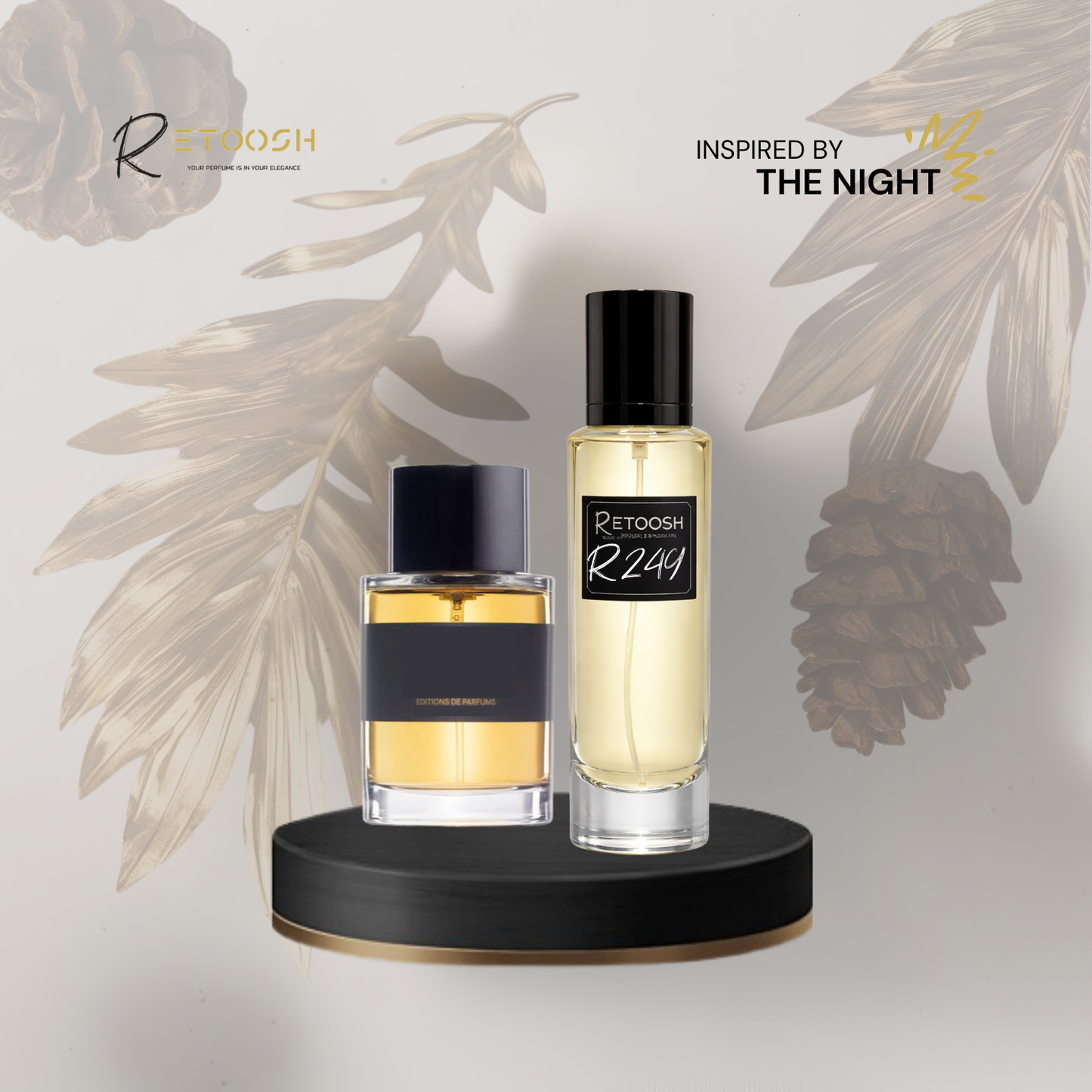 R249 - Saffron Amber Mystery | Oriental Woody Fragrance for Women and Men | 50mL - Retoosh Perfumes