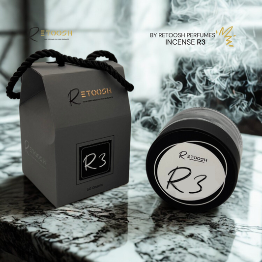 R3 Luxury Incense – Musk, Powder & Amber Blend | 50g - Retoosh Perfumes